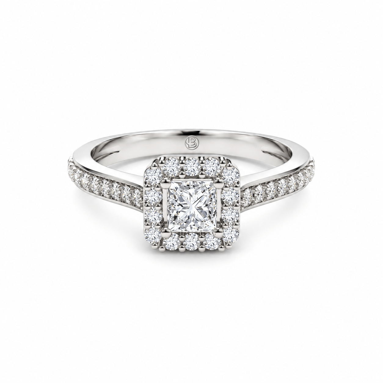 Anillo de compromiso Halo - Quadro II