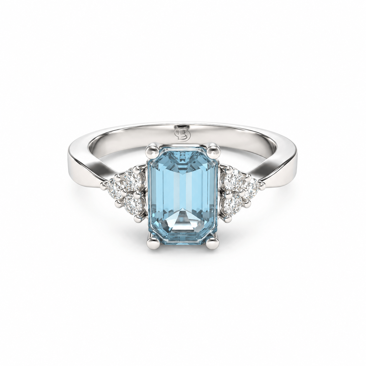 Anillo de compromiso Solitario Pavé - Ross