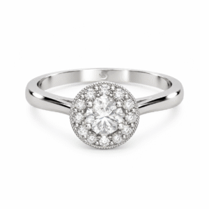 Anillo de compromiso Halo Oro 18k - Safari