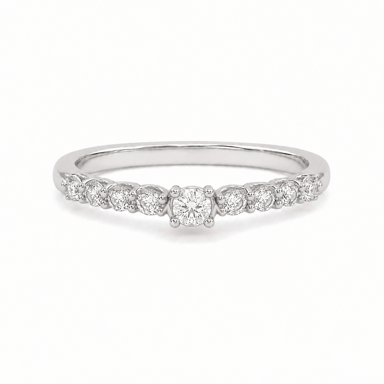 Anillo de compromiso Solitario Pave Oro 18k - Taylor B