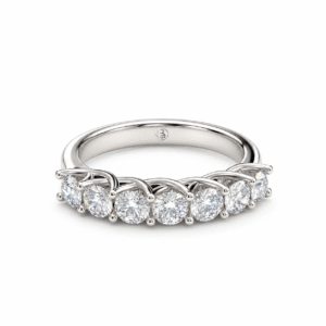 Anillo de Compromiso Medio Cintillo Diamantes Naturales Oro 18k - Thai