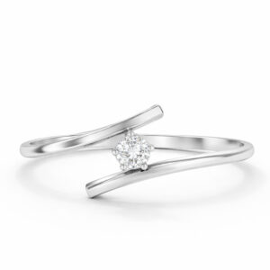Anillo de compromiso Solitario Oro 18k - Cristal