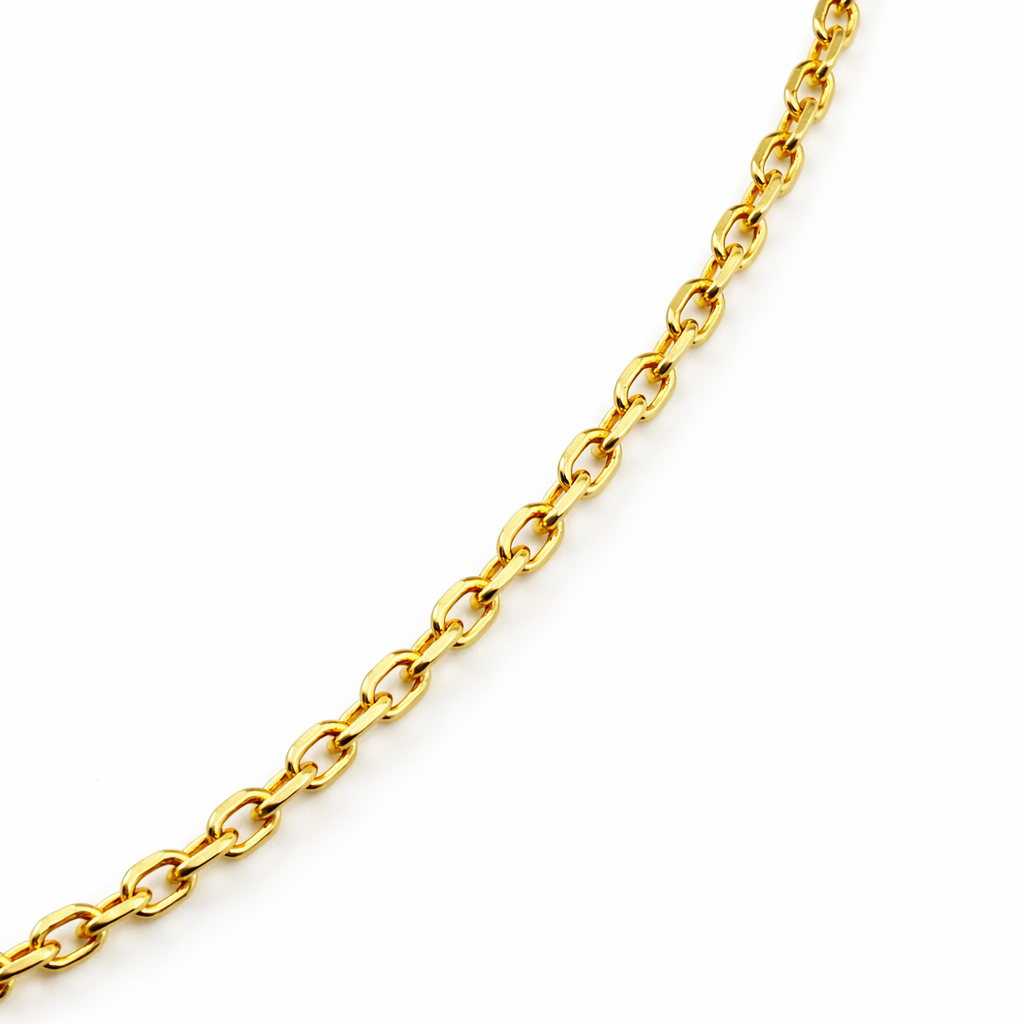 joya de lujo minimalista en oro sólido ley 750 para mujer.