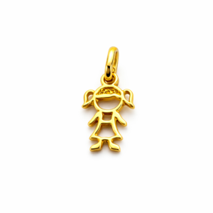 Colgante Niña Oro Amarillo 18K