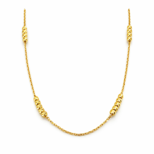 Collar con Esferas Oro Amarillo 18K