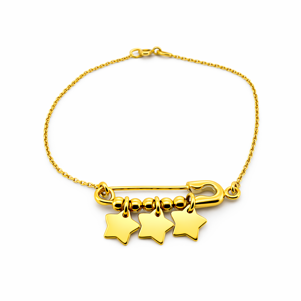 Pulsera Alfiler de Gancho y Colgantes
